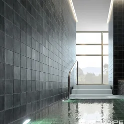 carrelage sol / mur effet zellige bejmat bleu 10x10 cm mate ARGILE GLACIER 10x10 cm-Aelle Carrelage Best