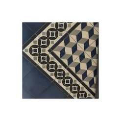Aelle Carrelage Carrelage sol / mur effet ciment uni bleu 20x20 cm 1900 AZUL