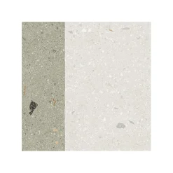 Eiffel art construction Carrelage sol / mur effet terrazzo 20x20 cm Croccante Granola Menta (vendu par boite de 1m2)