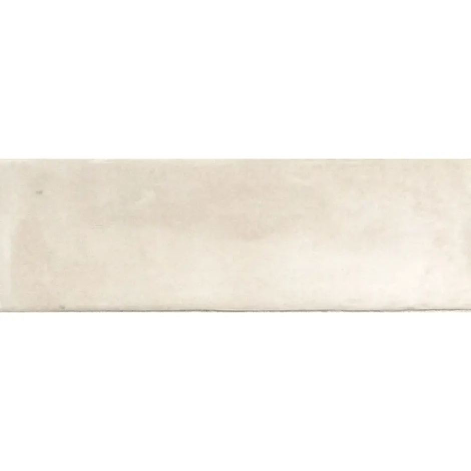 Aelle Carrelage Carrelage sol / mur effet zellige bejmat marocain 5X15 cm crème mate 5X15 cm COCO CANVAS MATT