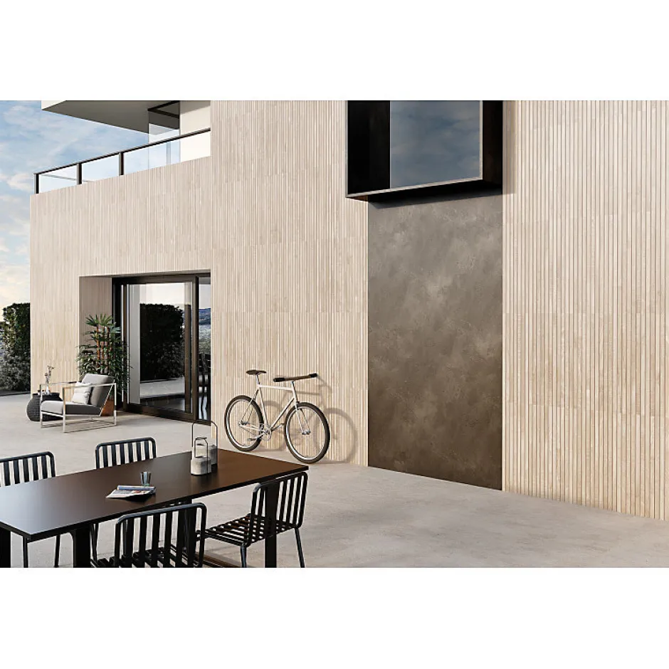 Carrelage sol / mur effet bois bambou relief 60x120 cm ARTWOOD RIBBON BONE-Aelle Carrelage Sale