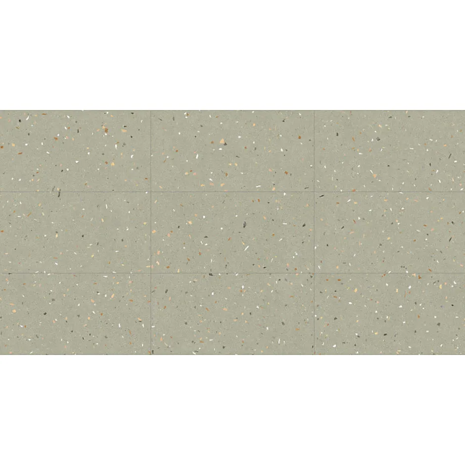Carrelage sol / mur effet terrazzo 60x120 cm Croccante-R Menta (vendu par boite de 1.44m2)-Eiffel art construction Sale
