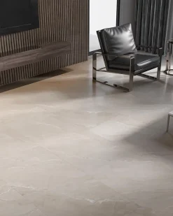 Carrelage sol / mur effet marbre beige LAGOM SAND l.60 x L.120 cm Mat-Limcaro New