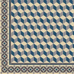 Carrelage sol / mur effet ciment motif cube 20x20 cm 1900 GÜELL 1-Aelle Carrelage Outlet