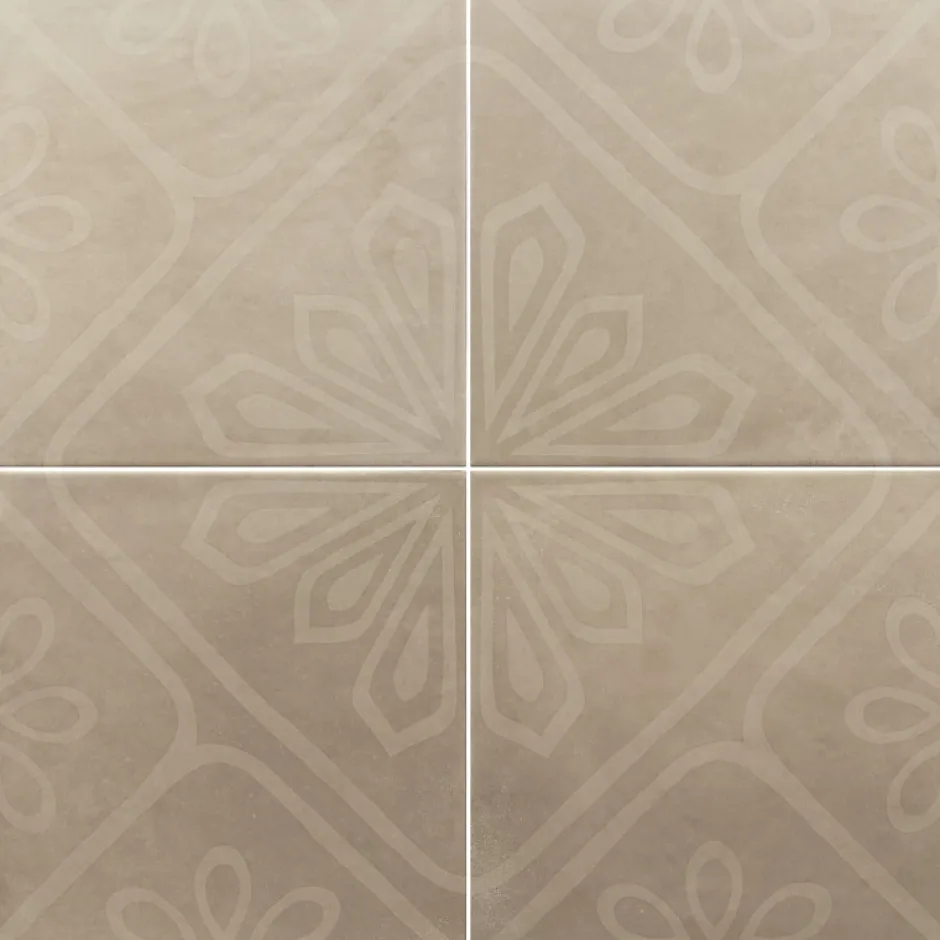 Aelle Carrelage Carrelage sol / mur effet ciment 20x20 cm TAUPE - ARES DECOR TAUPE