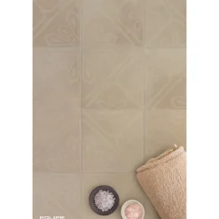 Aelle Carrelage Carrelage sol / mur effet ciment 20x20 cm TAUPE - ARES DECOR TAUPE