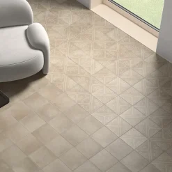 Aelle Carrelage Carrelage sol / mur effet ciment 20x20 cm TAUPE - ARES DECOR TAUPE