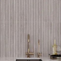 Carrelage sol / mur effet bois bambou à relief 60x120 cm ARTWOOD RIBBON GREY-Aelle Carrelage Hot