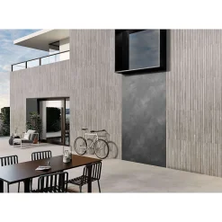 Carrelage sol / mur effet bois bambou à relief 60x120 cm ARTWOOD RIBBON GREY-Aelle Carrelage Hot