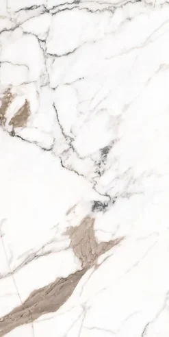 Limcaro Carrelage sol / mur effet marbre beige PAONAZZO BRILLANT l.60 x L.120 cm Brillant