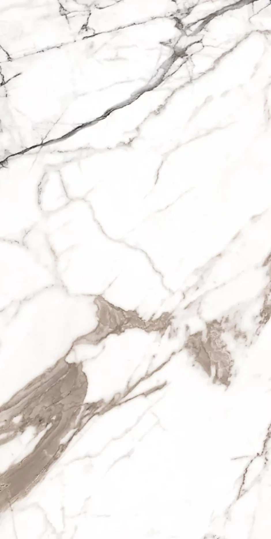 Limcaro Carrelage sol / mur effet marbre beige PAONAZZO BRILLANT l.60 x L.120 cm Brillant