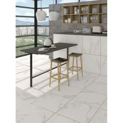 Aelle Carrelage Carrelage sol / mur effet marbre blanc 60x60 cm DONEY BLANCO