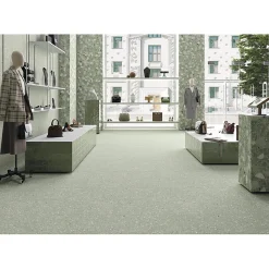 Carrelage sol / mur effet terrazzo 80x80 cm MONACO R VERDE-Aelle Carrelage Best