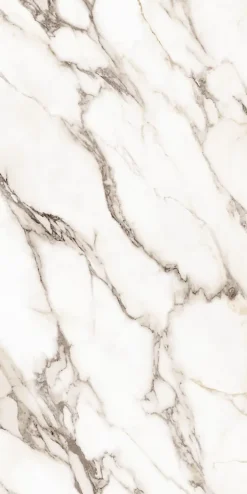 Limcaro Carrelage sol / mur effet marbre blanc OBRANO l.60 x L.120 cm Brillant