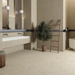 Aelle Carrelage Carrelage sol / mur effet terrazzo beige 60x60 cm CREAM R BEACH