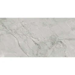 Carrelage sol / mur effet marbre gris 60x120 cm - SCULTOREA Foam grey J403-Aelle Carrelage Online