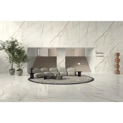 Aelle Carrelage Carrelage sol / mur effet marbre 60x120 cm mate Marvel Diva ICE CRYSTAL