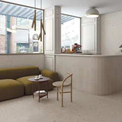 Carrelage sol / mur effet terrazzo 60x120 cm Croccante-R Avellana (vendu par boite de 1.44m2)-Eiffel art construction