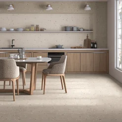 Carrelage sol / mur effet terrazzo 60x120 cm Croccante-R Avellana (vendu par boite de 1.44m2)-Eiffel art construction