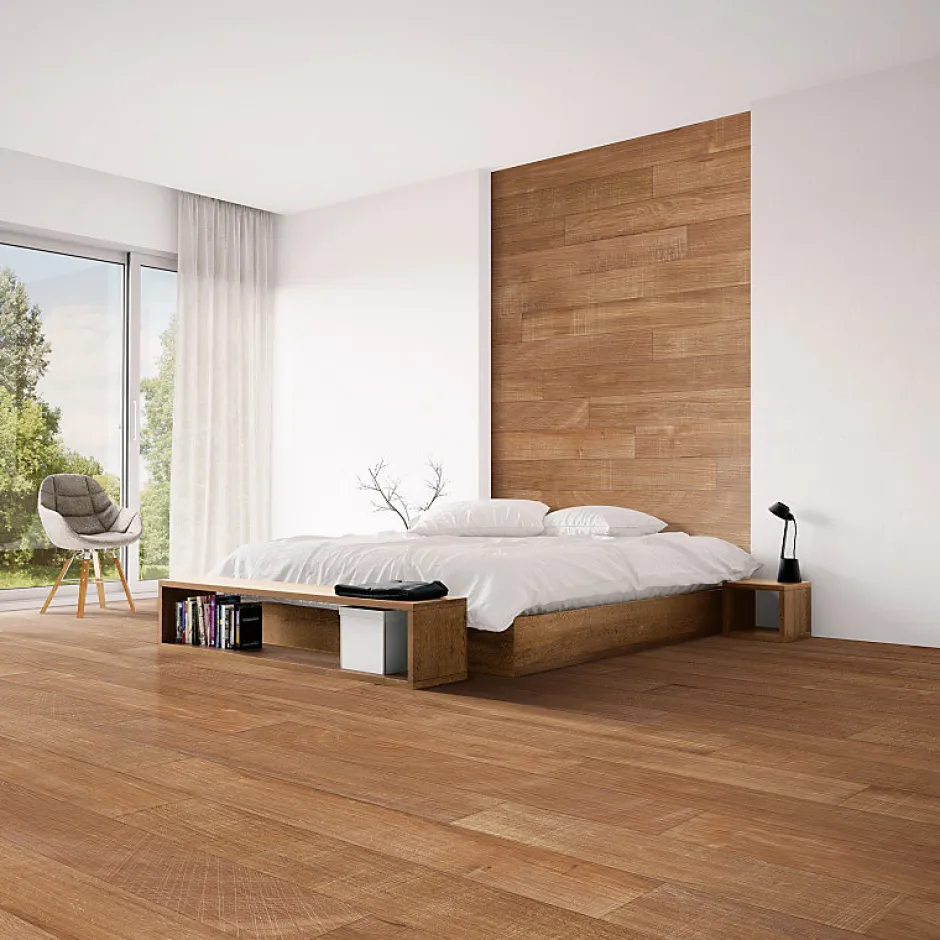 Carrelage sol / mur effet bois 20x120 cm ARTWOOD NUT (vendu par boite de 1.44m2)-Eiffel art construction Online