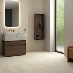 Aelle Carrelage carrelage sol / mur effet marbre beige 7,5x60 cm - MARMONIS TAUPE