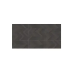 Aelle Carrelage Carrelage sol / mur effet béton design chevron gris anthracite 60x120 cm SEINE RILSE CEMENTO