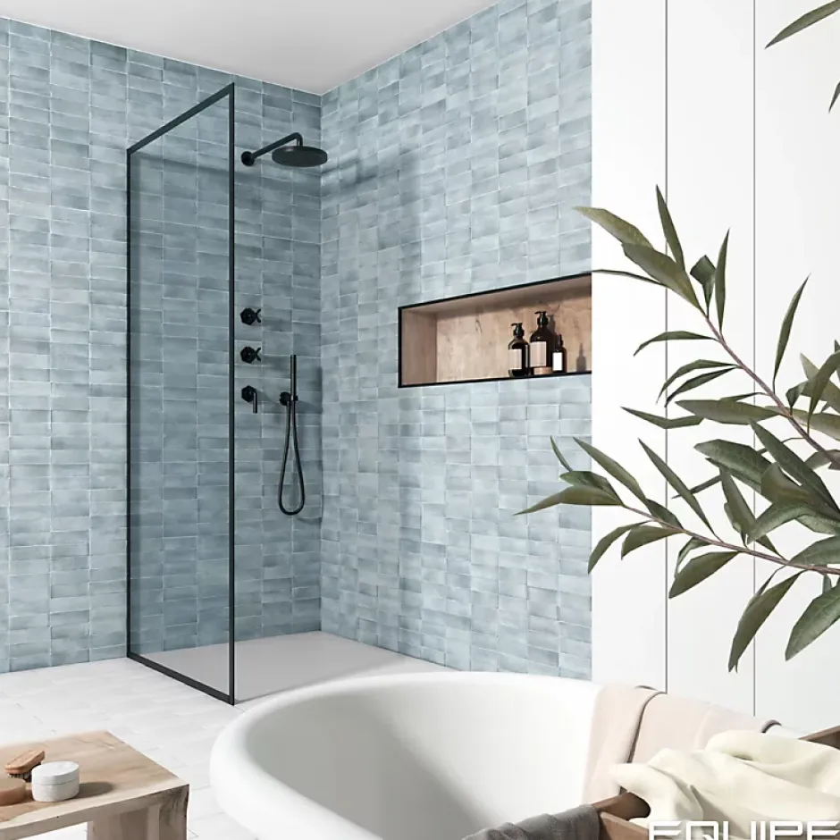 Eiffel art construction Carrelage sol / mur effet terrazzo 80x80 cm Croccante-R Arandano (vendu par boite de 1.28m2)