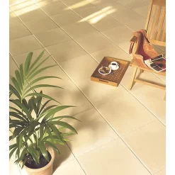 Aelle Carrelage Carrelage sol / mur effet ciment uni beige 20x20 cm 1900 MARFIL CREME