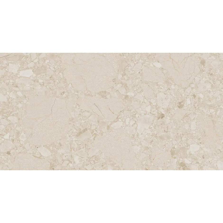 Carrelage sol / mur effet terrazzo beige 60x120 cm CREAM R BEACH-Aelle Carrelage Clearance
