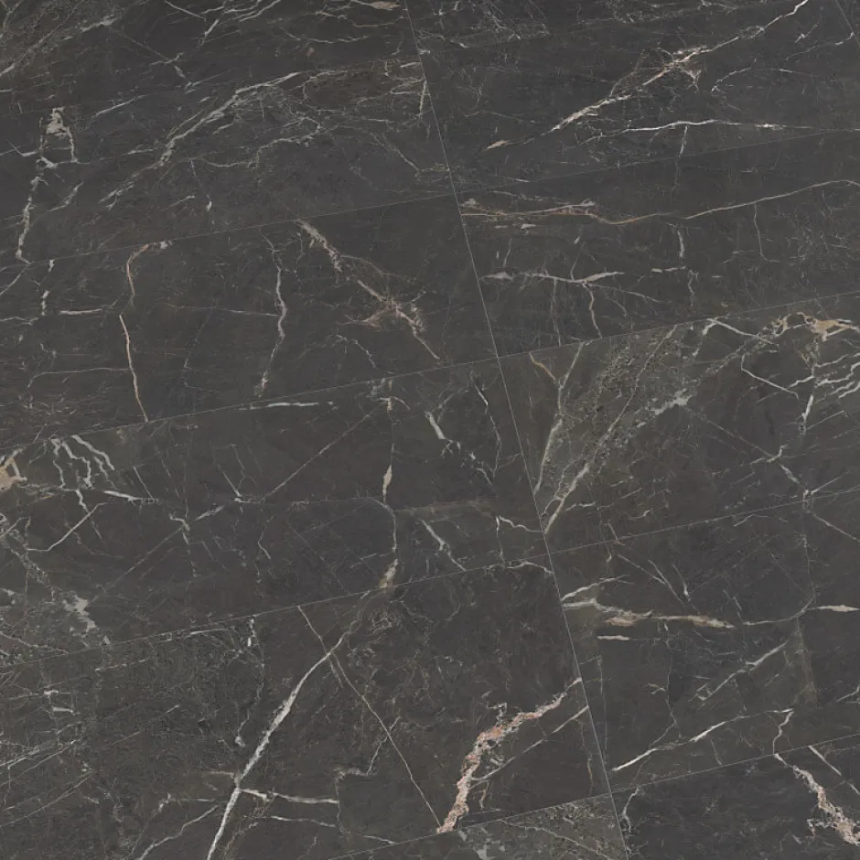 Aelle Carrelage Carrelage sol / mur effet marbre noir 120x120 cm mate - MYK- ST LAURENT