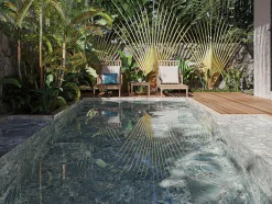 Limcaro Carrelage sol / mur effet marbre FIROZA l.60 x L.120 cm Brillant