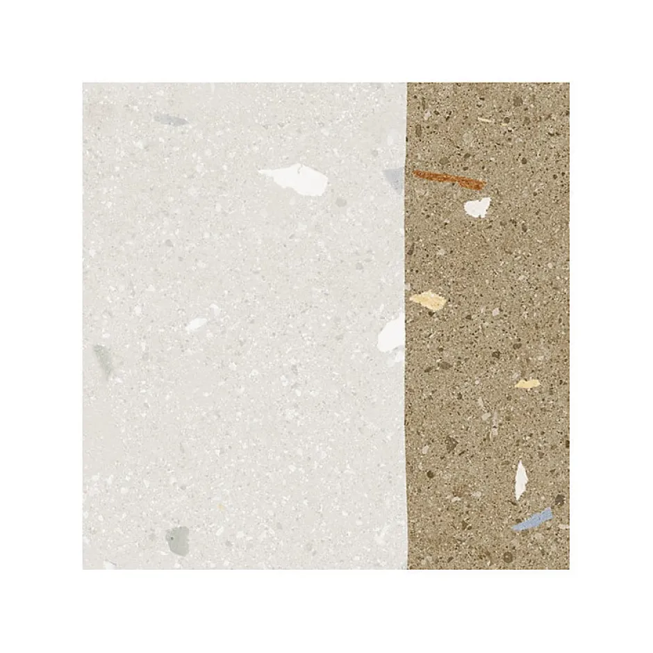 Carrelage sol / mur effet terrazzo 20x20 cm Croccante Granola Nuez(vendu par boite de 1m2)-Eiffel art construction Sale