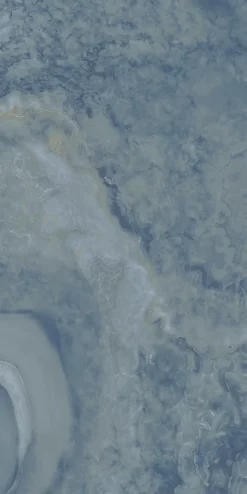 Limcaro Carrelage sol / mur effet marbre bleu ONI POLISHED BLUE l.60 x L.120 cm Brillant