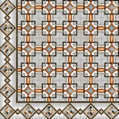 Aelle Carrelage Carrelage sol / mur effet ciment 20x20 cm VODEVIL POMBO 3 ANGLE