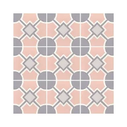 Eiffel art construction Carrelage sol / mur effet ciment 20x20 cm CAPRICE DECO SOLSTICE PASTEL(vendu par boite de 1m2)