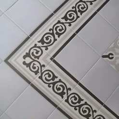 Aelle Carrelage Carrelage sol / mur effet ciment 20x20 cm 1900 GIBERT 3 ANGLE