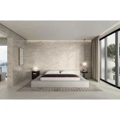 Aelle Carrelage Carrelage sol / mur effet marbre 60x120 cm brillant Marvel Diva WHITE EVEREST