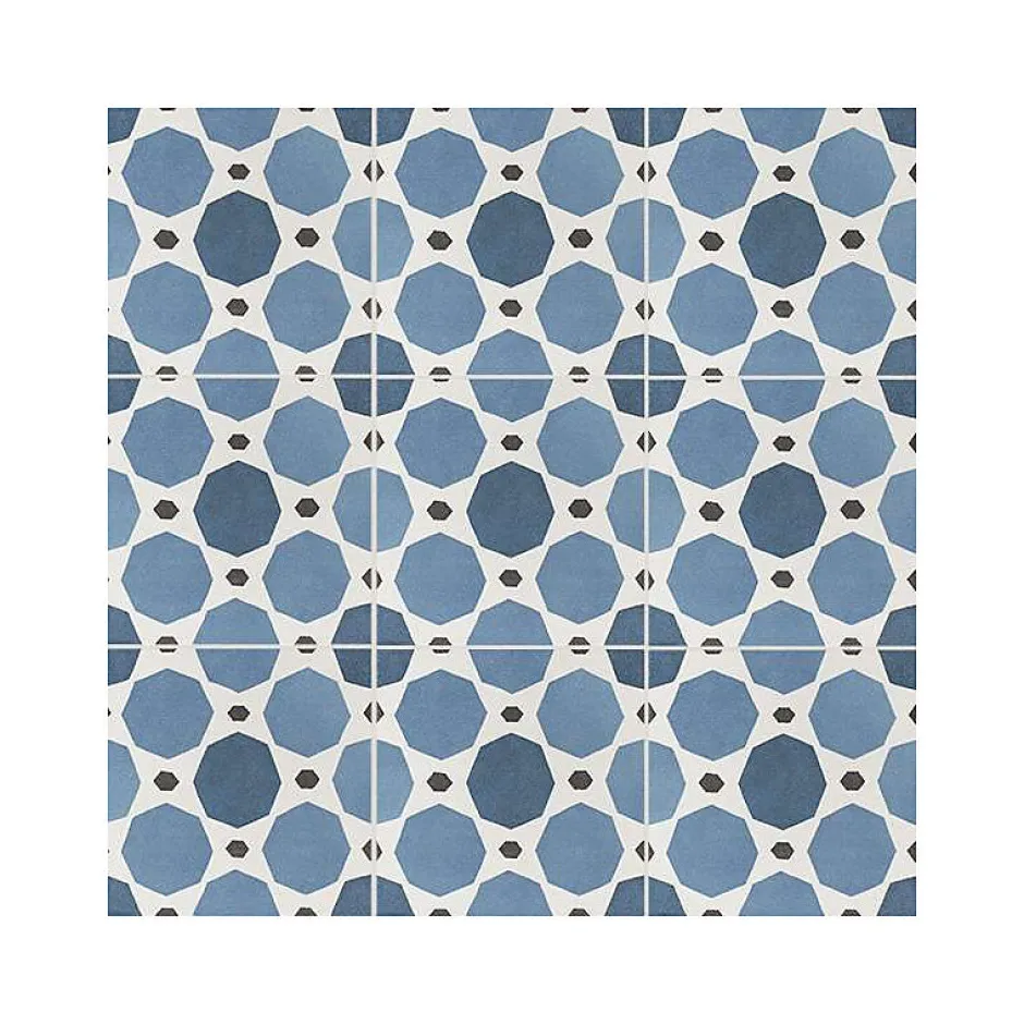 Carrelage sol / mur effet ciment 20x20 cm CAPRICE DECO SAPPHIRE COLOURS (vendu par boite de 1m2)-Eiffel art construction Online