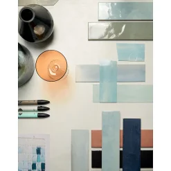 Aelle Carrelage Carrelage sol / mur faience effet zellige bleu foncé - Miniature SODA Blu Galassia J381