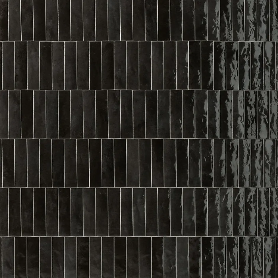 Carrelage sol / mur faience effet zellige noir - Miniature SODA Nero Magma J382-Aelle Carrelage New