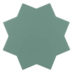 Carrelage sol / mur forme étoile vert 16,8x16,8 cm PORTO STAR PICKLE GREEN-Aelle Carrelage