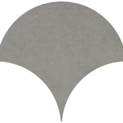 Carrelage sol / mur forme écaille de poisson grand format effet béton gris anthracite NASSAU TULUM GRAFITO-Aelle Carrelage Clearance