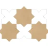 Carrelage sol / mur forme étoile 16,8x16,8 cm KASBAH STAR FAWN-Aelle Carrelage New