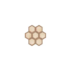 Carrelage sol / mur hexagonal effet ciment vieilli beige 25x21,6 cm TERRA CORNICE HEXAGONAL-Eiffel art construction New