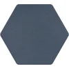 Aelle Carrelage Carrelage sol / mur hexagonal bleu foncé 17x15 cm MINIMA8.6 BLU