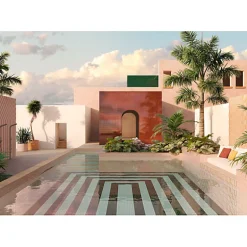 Aelle Carrelage Carrelage sol / mur hexagonal bleu foncé 17x15 cm MINIMA8.6 BLU