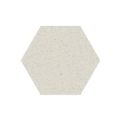 Eiffel art construction Carrelage sol / mur hexagonal effet terrazzo grand format blanc 51,9x59,9 cm MICRA Hexagono Blanco