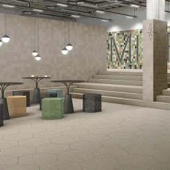 Carrelage sol / mur hexagonal effet terrazzo grand format marron 51,9x59,9 cm MICRA Hexagono Umbra-Eiffel art construction Sale