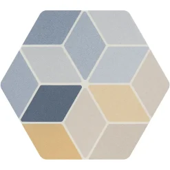 Carrelage sol / mur hexagonal coloré 17x15 cm MINIMA8.6 MULTI COLOR 2-Aelle Carrelage New