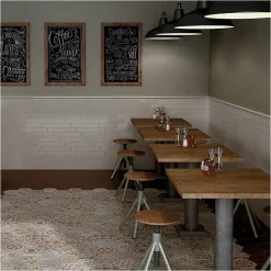 Carrelage sol / mur hexagonal patchwork motif coloré 17,5x20 cm HEXATILE HARMONY COLOURS-Aelle Carrelage